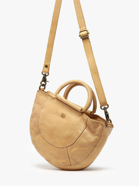 Cross Body Tas Heritage Leder Biba Geel heritage MIB1L ander zicht 2