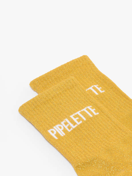 Sokken Miniprix Geel socks A02 ander zicht 1