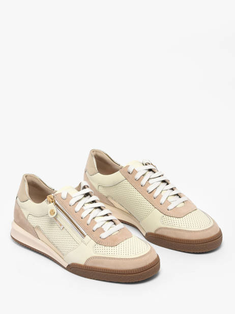 Sneakers Uit Leder Mephisto Beige women P5147016 ander zicht 1