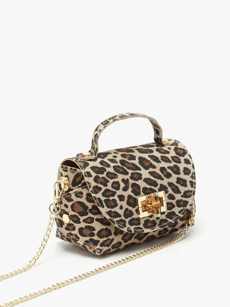 Cross Body Tas Velvet Leopardo Leder Milano Veelkleurig velvet leopardo VL24117 ander zicht 2