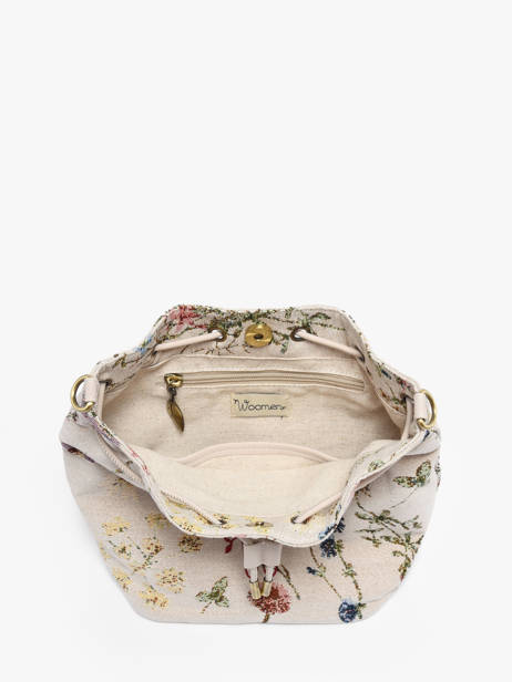 Schoudertas Alocasia Katoen Woomen Beige alocasia WALO06 ander zicht 3