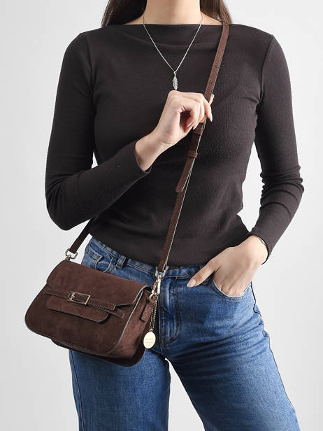 Cross Body Tas Buckle Lulu castagnette Bruin buckle D ander zicht 1