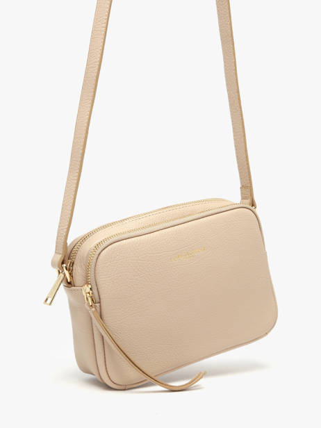 Cross Body Tas Dune Leder Lancaster Beige dune 529-20 ander zicht 2