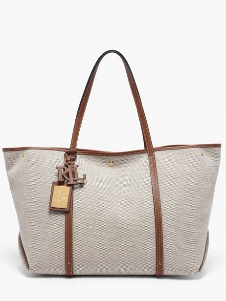 Schoudertas Emerie Canvas En Leder Lauren ralph lauren Beige emerie 31920062