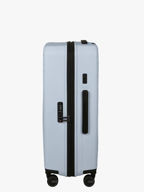 Harde Reiskoffer Restackd Samsonite Blauw restackd 150704 ander zicht 3