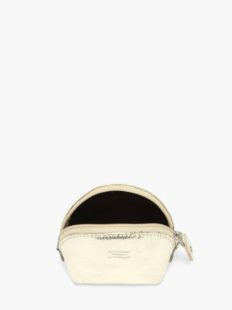 Portemonnee Caviar Leder Crinkles Goud caviar 14026 ander zicht 1