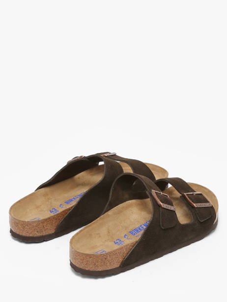 Slippers Arizona Uit Leder Birkenstock Bruin men 951311 ander zicht 2