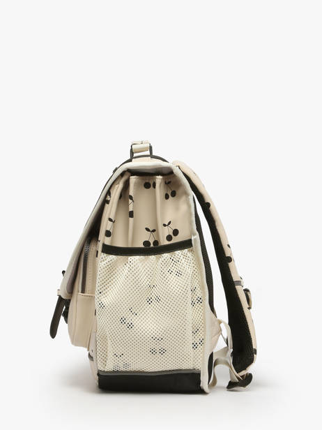 Boekentas 3 Compartimenten Cameleon Beige vintage north PBVWCA41 ander zicht 2