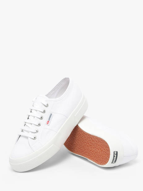 Sneakers Met Platformzool Superga Wit women 1384W901 ander zicht 2