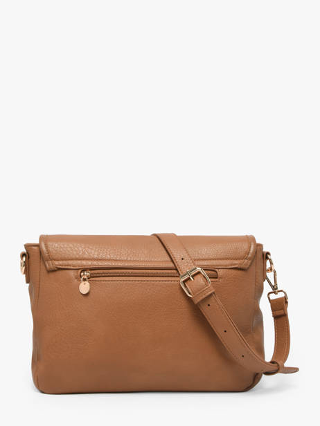 Cross Body Tas Zip Lulu castagnette Bruin zip ALENA ander zicht 3