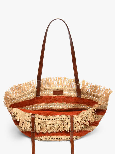 Schoudertas Cabas Raphia Raphia Vanessa bruno Rood cabas raphia 23V40928 ander zicht 3