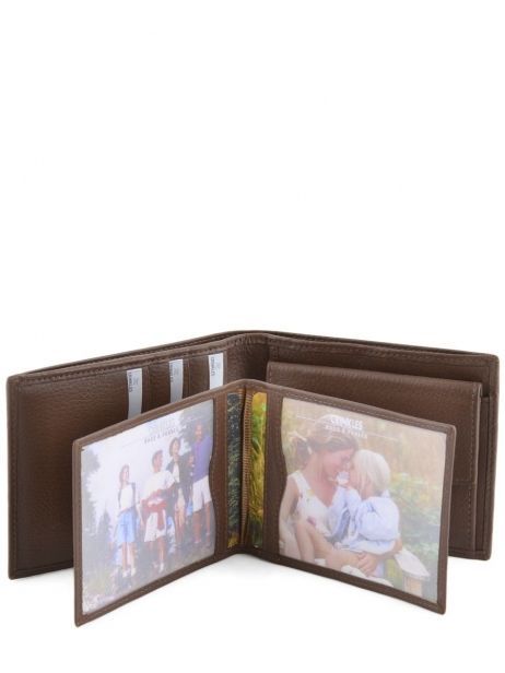 Portefeuille Leder Crinkles Bruin caviar 14023 ander zicht 4