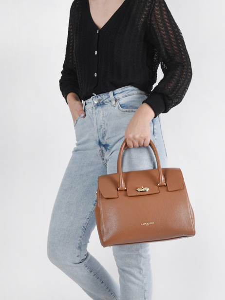 Cross Body Tas Milano Lancaster Bruin milano cosmos 56 ander zicht 1