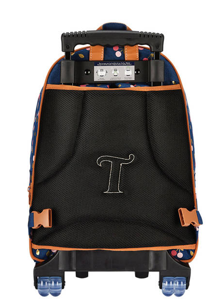 Rugzak Op Wieltjes 2 Compartimenten Tann's Blauw les fantaisies f 73242 ander zicht 5