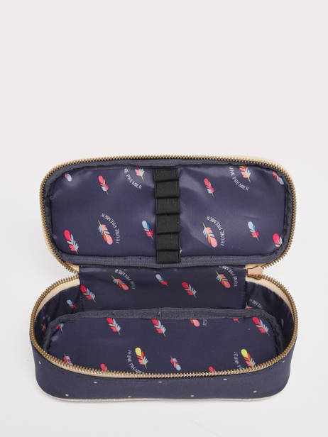 Pennenzak 1 Compartiment Jeune premier Blauw classics PB022 ander zicht 1