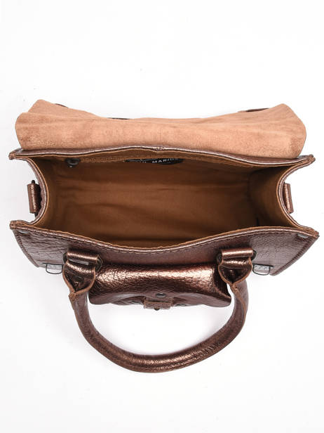 Handtas Vintage Leder Paul marius Roze vintage S ander zicht 3