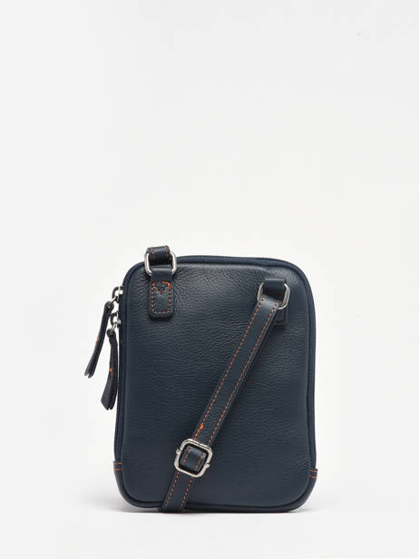 Cross Body Tas S Foulonné Leder Etrier Blauw foulonne 42133 ander zicht 4