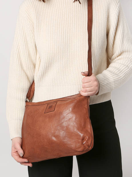 Cross Body Tas Heritage Leder Biba Bruin heritage BT16 ander zicht 2