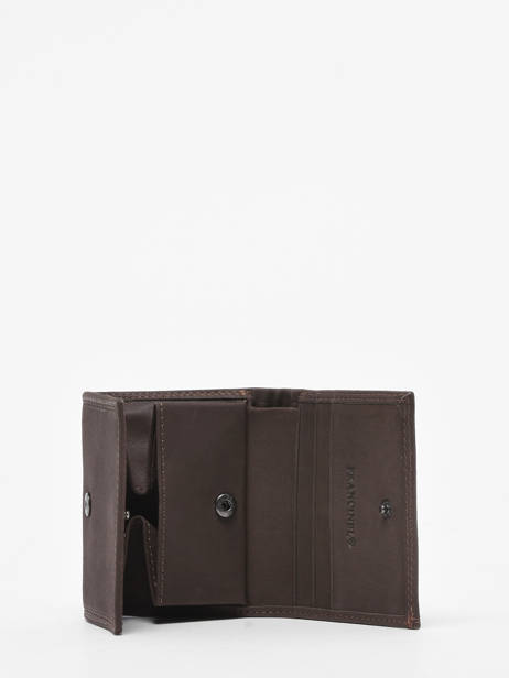 Portemonnee Leder Francinel Zwart bilbao YY65002 ander zicht 1