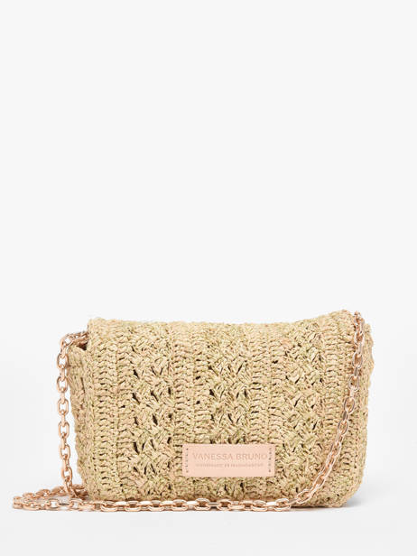 Cross Body Tas Moon Raphia Vanessa bruno Goud moon raphia 91V40326 ander zicht 4