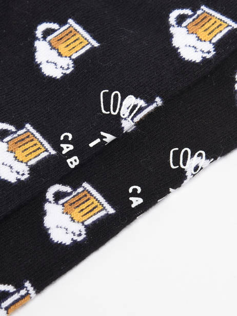 Sokken Cabaia Zwart socks men JUS ander zicht 2