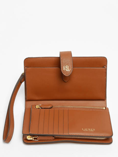 Portefeuille Tech Leder Lauren ralph lauren Bruin dryden 32916514 ander zicht 1