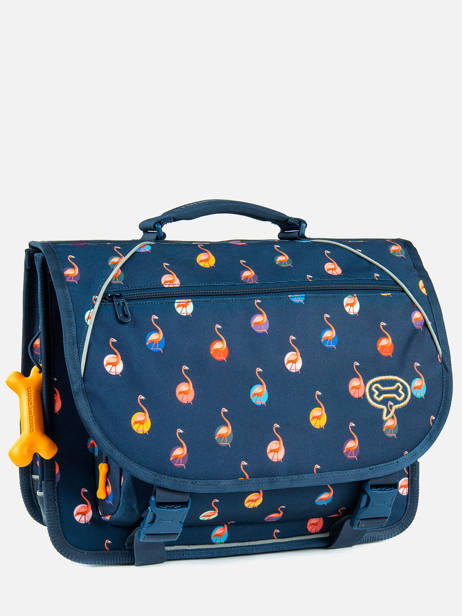 Boekentas 2 Compartimenten Lily Girls Stones and bones Blauw girls G ander zicht 2