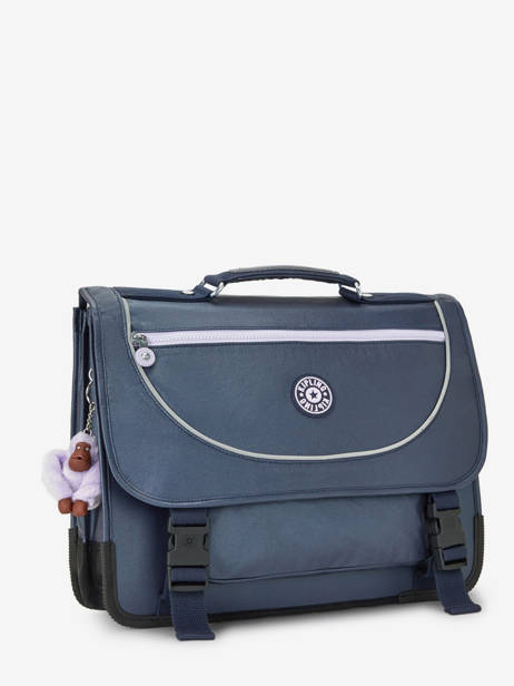Boekentas 2 Compartimenten Kipling Blauw back to school KI5705 ander zicht 2